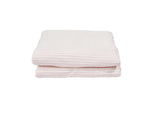 Ticking Sherpa Throw - Pink