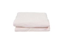 Ticking Sherpa Throw - Pink