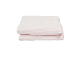 Ticking Sherpa Throw - Pink