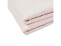 Ticking Sherpa Throw - Pink