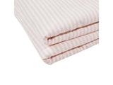 Ticking Sherpa Throw - Pink