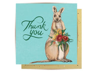 Greeting Card - Wallaby Thank You