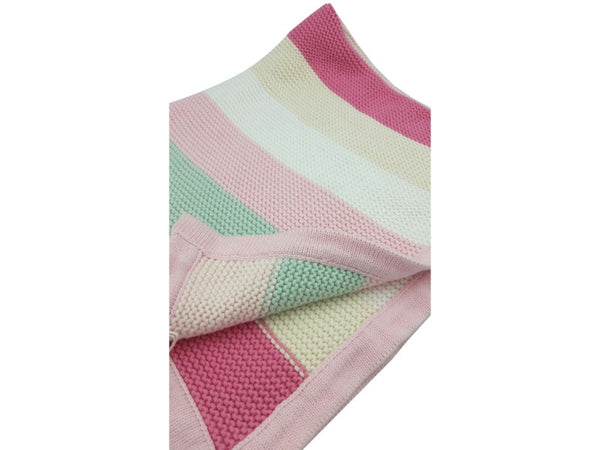 Baby Blanket - Stripes - Pastel