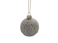 Bauble - Glass Embossed - Diamond