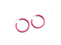 Earrings - Pink/Mauve Hoops