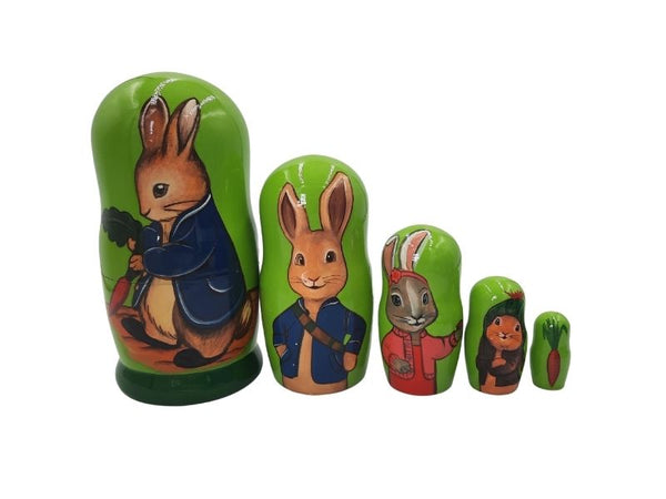 Nesting Doll - Peter Rabbit - 18cm - Green