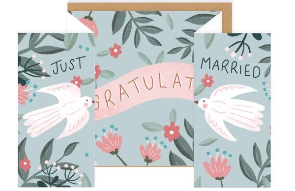 Greeting Card - Concertina - Just Married