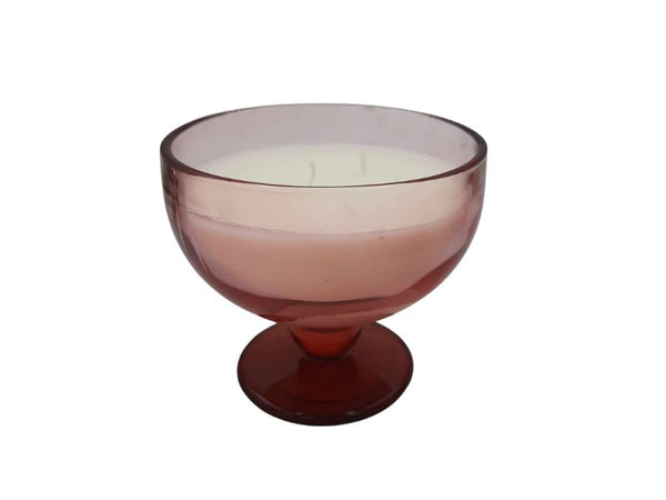 Candle - Saffron Rose - Glass Goblet
