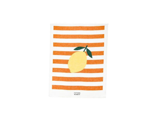 Tea Towel - Lemon Stripe