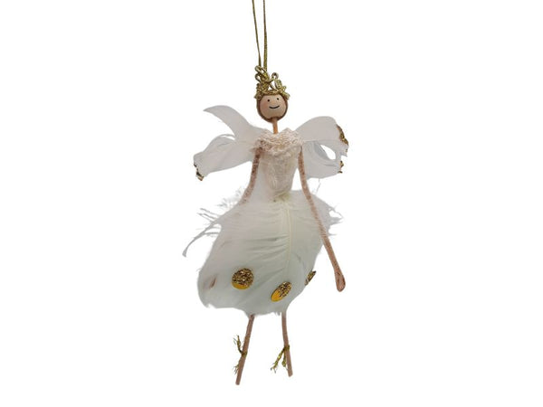 White Feather Angel - Christmas Decoration