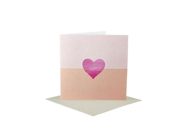 Greeting Card - Two Tone Heart