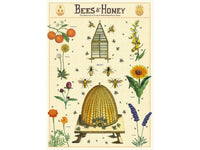 Poster or Gift Wrapping Paper - Bees & Honey