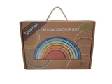 Wooden Rainbow Stacking Toy - Denim & Rust