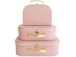 Kids Carry Cases - Set of 3 - Gingham - Alimrose