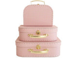 Kids Carry Cases - Set of 3 - Gingham - Alimrose