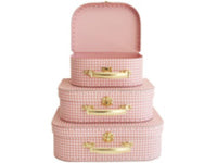 Kids Carry Cases - Set of 3 - Gingham - Alimrose