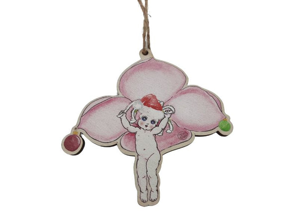 Wooden Cutout Hanging Decoration - Pink Baby - May Gibbs